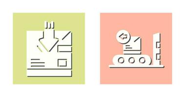 return and delivery Icon vector