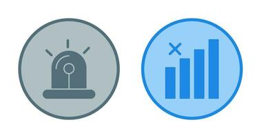 Sire and Block Icon vector