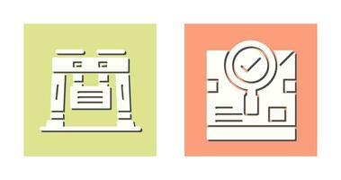 search and crane Icon vector