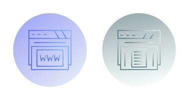 Www and Paper Icon vector