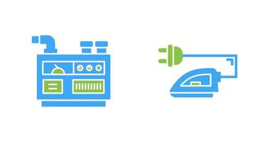 Generator and Iron Icon vector