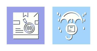 tracking code and protection Icon vector