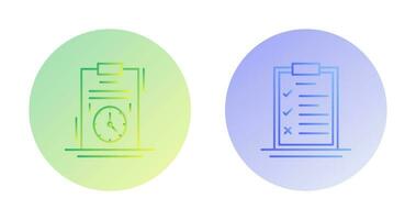 Time Management and Checklist Icon vector