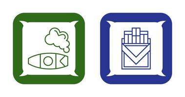Cigar and Cigarette Pack Icon vector