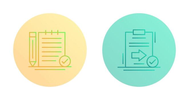 Check Notes and Send Icon vector