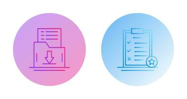 Save List and Task List Icon vector