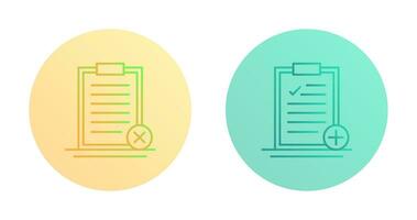 Rejected and Add Icon vector