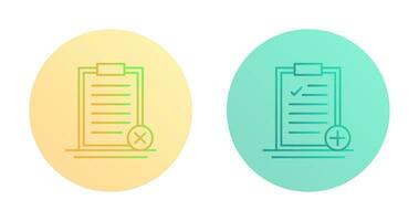 Rejected and Add Icon vector