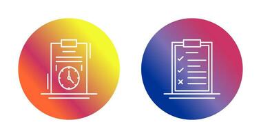 Time Management and Checklist Icon vector