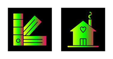 House and Pantone  Icon vector