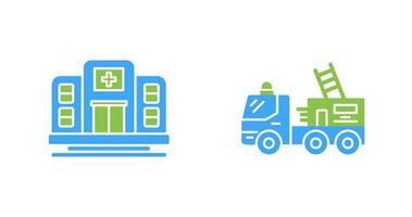 Ssd and Fire Truck Icon vector