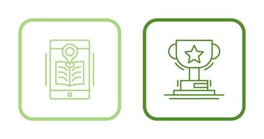 Library and Prize Icon vector