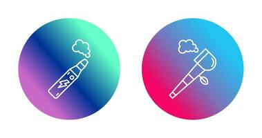Electronic Cigarette and Pipe Of Peace Icon vector