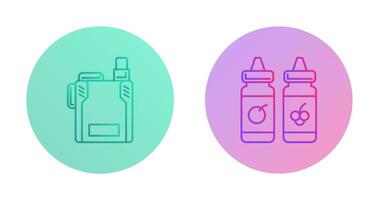 Vape and Vape Liquid Icon vector