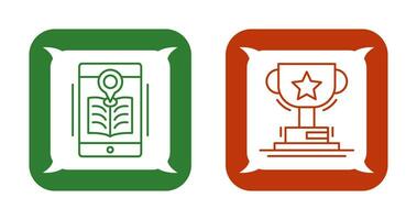 Library and Prize Icon vector