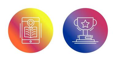 Library and Prize Icon vector