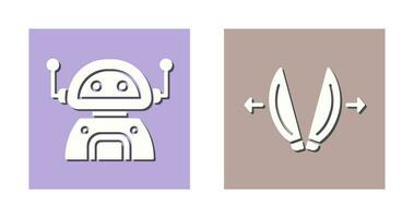 robot and playload Icon vector