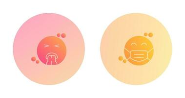 Vomit and Mask Icon vector