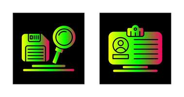 search and id dard Icon vector