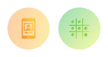 log and Tic Tac Toe Icon vector