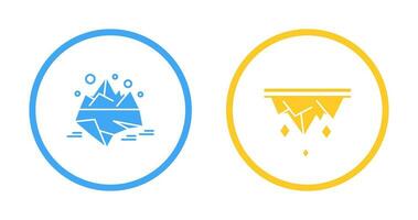 Iceberg and Icicle Icon vector