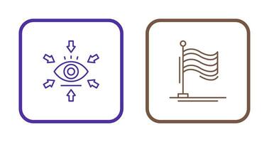Visualization and Flag Icon vector