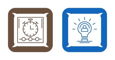 Time and Idea Icon vector