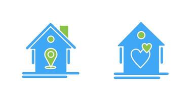 Location and Favorite Icon vector