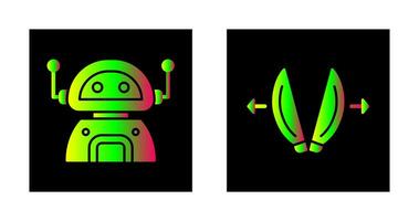 robot and playload Icon vector