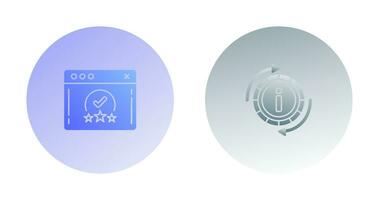 rating and refresh  Icon vector