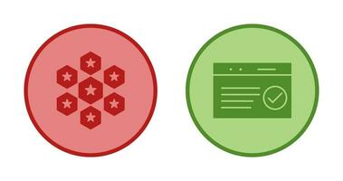 reputaion management and qc passed  Icon vector