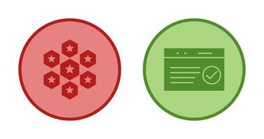 reputaion management and qc passed  Icon vector