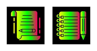 write and checklist Icon vector