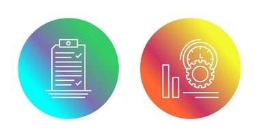Check List and Performance Icon vector