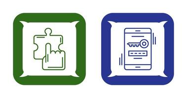 Quick Selection and One Time Password Icon vector