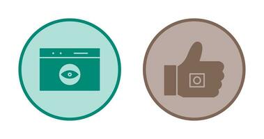 like marketing and web visibility Icon vector