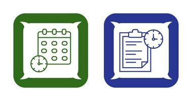 fecha límite y tarea administración icono vector