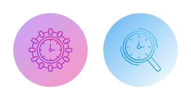 Direction and Magnifier Icon vector