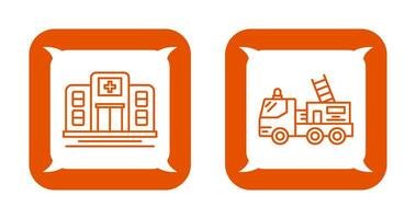 Ssd and Fire Truck Icon vector