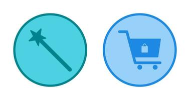 magic and shopping  Icon vector