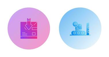 return and delivery Icon vector