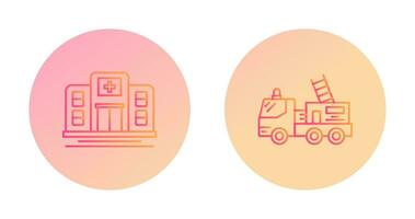 Ssd and Fire Truck Icon vector