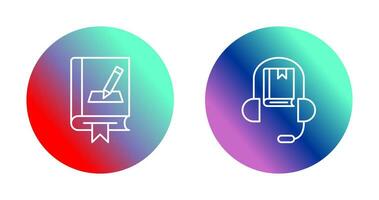 Editing and Audio Book Icon vector