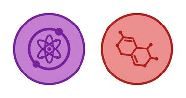 Proton and Molecule Icon vector