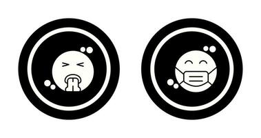 Vomit and Mask Icon vector