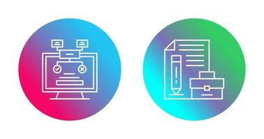 Methodology and Portfolio Icon vector