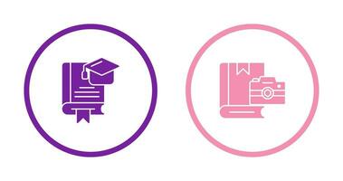 Graduation and Photography Icon vector