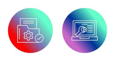 Folder and Repair Icon vector