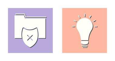 vulnerable folders and innovatives idea Icon vector