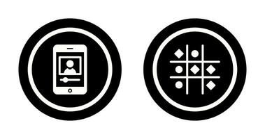 log and Tic Tac Toe Icon vector